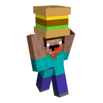 Steve Holding Minecraft Skin