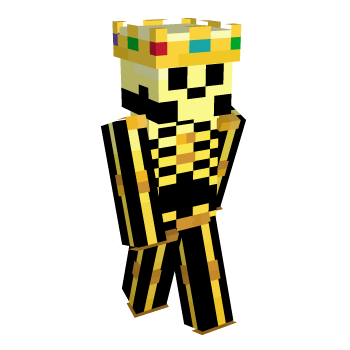 Skeleton Golden Minecraft Skin
