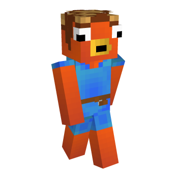 Fish Orange Minecraft Skin
