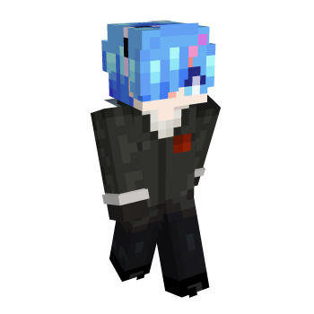 Blue Hair Maid Minecraft Skin