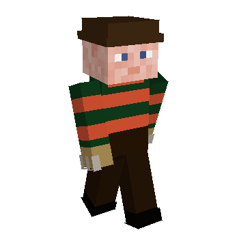 Horror Freddy Krueger Minecraft Skin