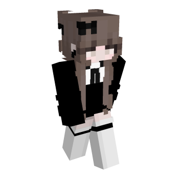 Girl Black Minecraft Skin