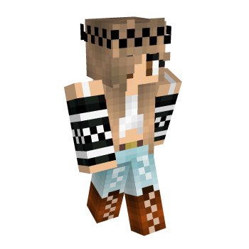 Girly Cute Girl Minecraft Skin