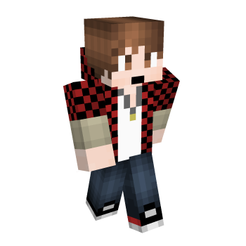 Red Checked Minecraft Skin