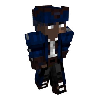Blue Fight Minecraft Skin