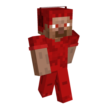 Red Steve Minecraft Skin