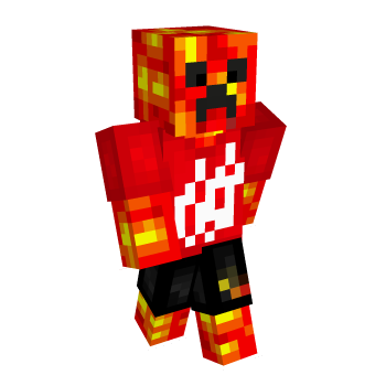 Creeper Lava Minecraft Skin