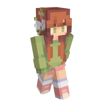 Flowers Girl Minecraft Skin