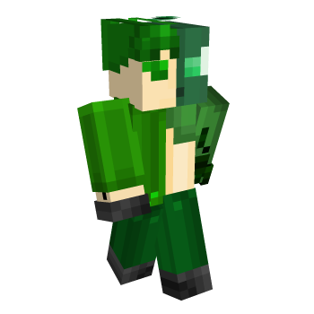 Half Aesthetic Minecraft Skin