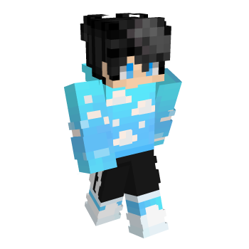 Light Blue Cyan Minecraft Skin