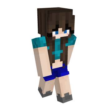 Girl Long Hair Minecraft Skin