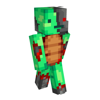 Cyborg Turtle Minecraft Skin