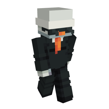 Black White Hair Minecraft Skin