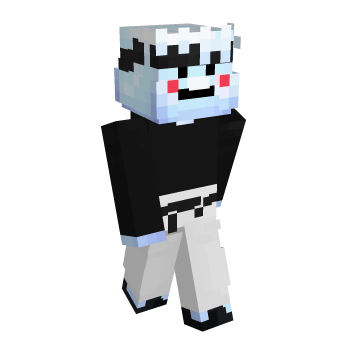 Black White Minecraft Skin