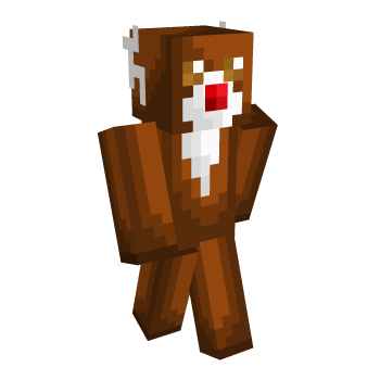 Red Nose Christmas Minecraft Skin