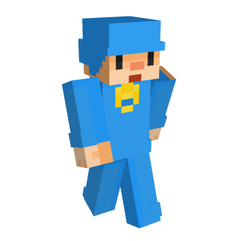 Blue Cute Minecraft Skin