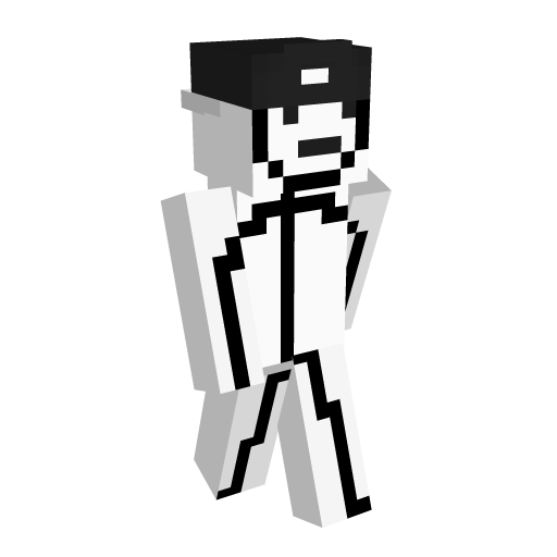 Black And White Minecraft Skin - Laby