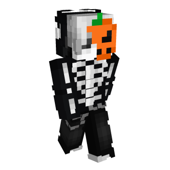 Pumpkin Helloween Minecraft Skin