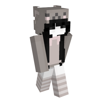 White Cute Minecraft Skin