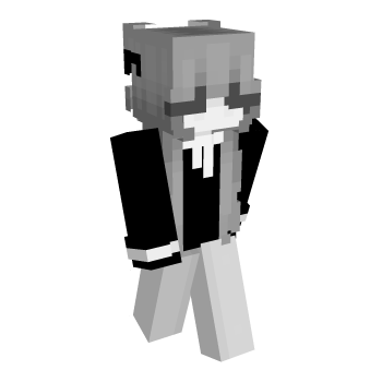 Gray Girl Minecraft Skin