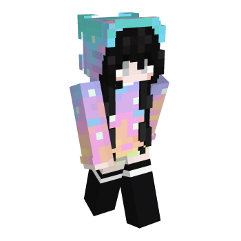 Holographic Pastel Hoodie Minecraft Skin