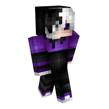Purple Black Minecraft Skin