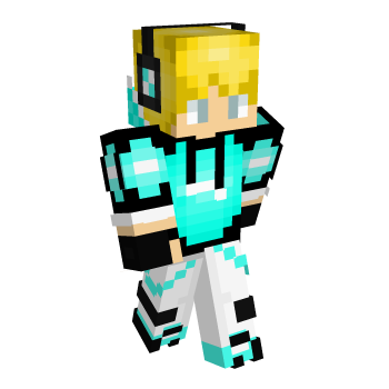 Light Blue Pink Minecraft Skin