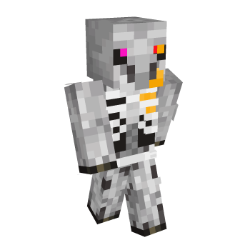 Skeleton Piglin Minecraft Skin