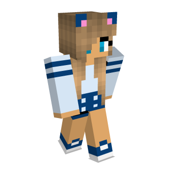 Cute Cat Girl Minecraft Skin