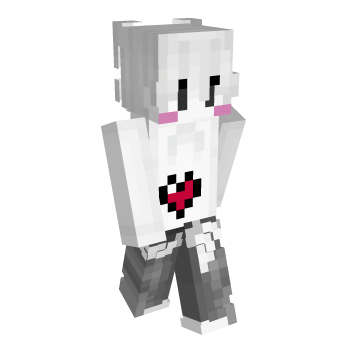 White Blush Minecraft Skin
