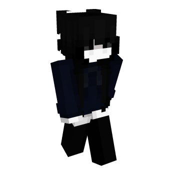 Egirl Blue Minecraft Skin