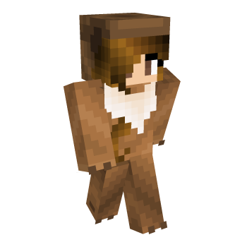 Hair Brown Minecraft Skin