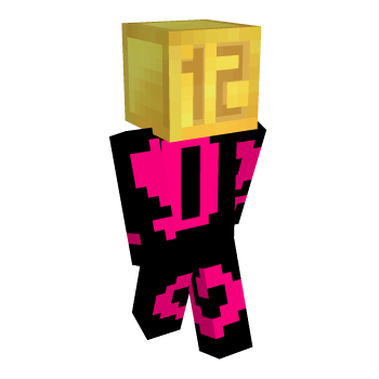 Number Font Gold Minecraft Skin