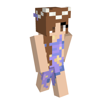 Brunette Galaxy Minecraft Skin