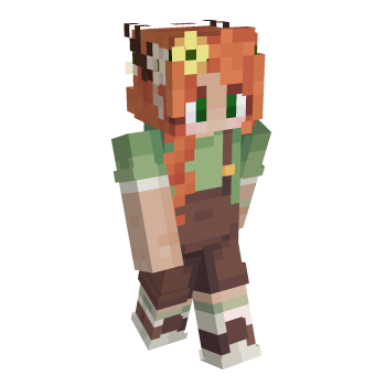 Girl Orange Hair Minecraft Skin