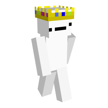 Crown White Minecraft Skin