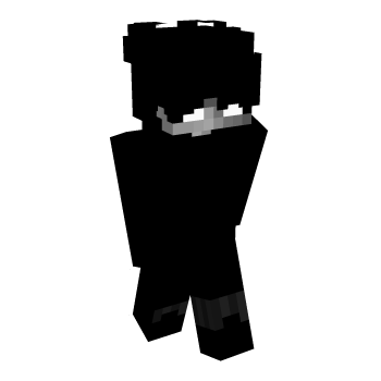 Male Hair Black Minecraft Skin