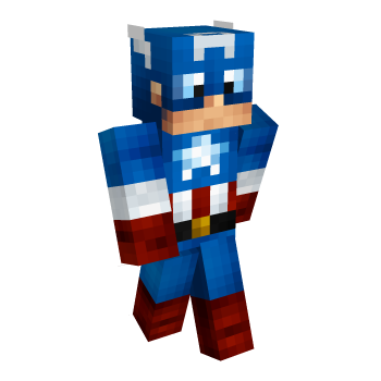 Captain America Avengers Minecraft Skin
