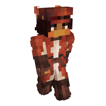 Red Orange Minecraft Skin
