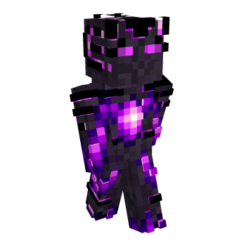 Purple Neon Minecraft Skin