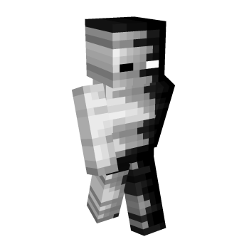 Creepy Grey Minecraft Skin