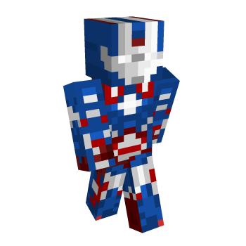 Iron Man Iron Patriot Minecraft Skin