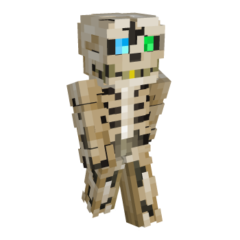Skeleton Glowing Eyes Minecraft Skin