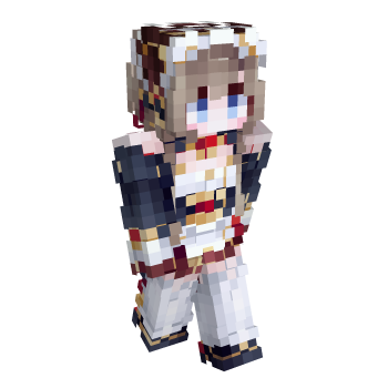 Hairbow Gold Minecraft Skin
