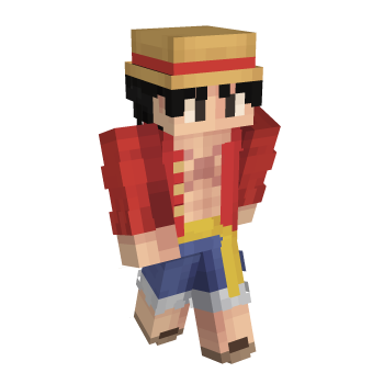 Luffy One Piece Minecraft Skin