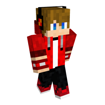 Red Blonde Minecraft Skin
