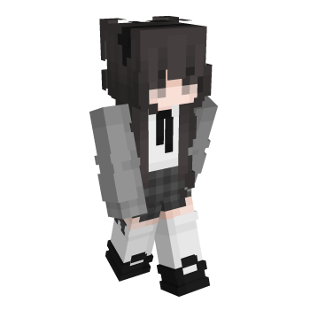Girl Grey Minecraft Skin - Laby
