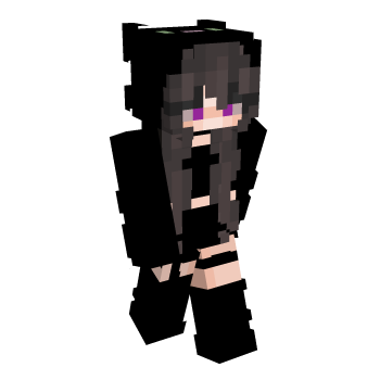 Black Pink Minecraft Skin
