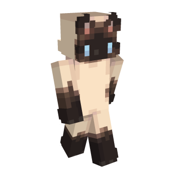 Ears Brown Cat Minecraft Skin