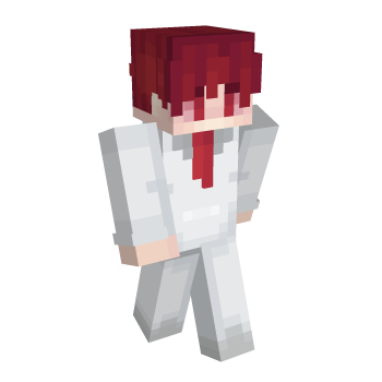 Red Head White Suit Minecraft Skin